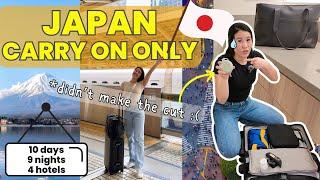 What To Pack for Japan CARRY ON ONLY (Minimalist Travel TIPS)