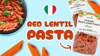 Pasta with a Purpose: Protein-Packed Organic Red Lentil Penne Pasta  