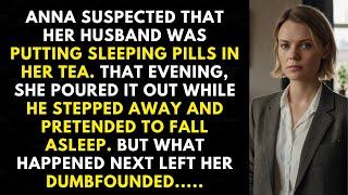 Anna suspected her husband drugged her tea, so she pretended to sleep...