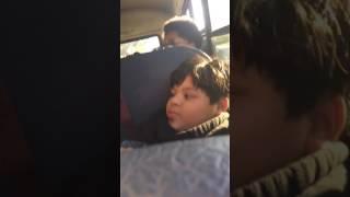 WEIRD KID FREAKS OUT ON SCHOOL BUS