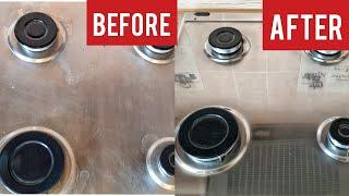 How To Clean Kitchen Stove | Amazing Results | Как Отмыть Плиту Из Нержавейки!