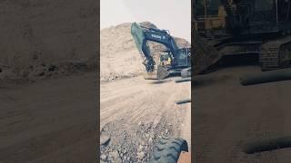 excavator machine March to catting area, Volvo 480, #tipper #damper #excavator #jcb #volvo460