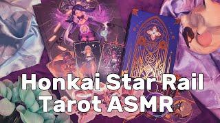 ASMR | Honkai Star Rail Tarot Unboxing  [Crinkling, Tapping, Tracing, Whispering, Handcam]