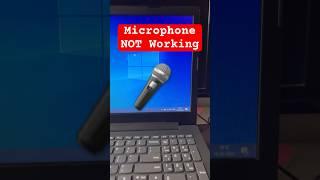 Microphone Not Working on Windows 10  #laptoprepair