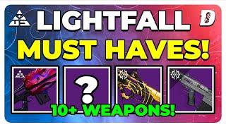 Top MUST HAVE Legendary Weapons in LIGHTFALL.. (Destiny 2 PVE Guide)