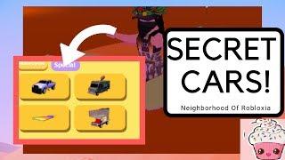 ROBLOX || How To Unlock ALL Secret Spots AND Cars! || Neighborhood Of Robloxia