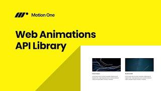 Motion One - A Lightweight JavaScript Animation Library