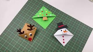 DIY Christmas Bookmarks | Marcadores Natalinos