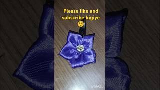 A beautiful fabric flower clips#shorts #ytshorts #anjula designer #diy #cutebaby #fashion