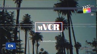 mVCR FCPX Plugin Tutorial - How to use and customize mVCR Final Cut Pro X Plugin