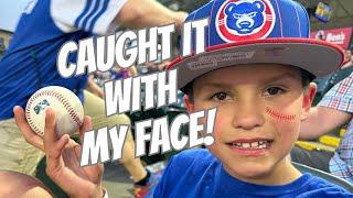 8 Year Old's First Baseball Game was Amazing! South Bend Cubs - Pete Crow-Armstrong Bobblehead Night