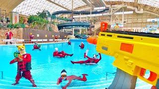 Nerf War | Water Park & SPA Battle 2 (Nerf First Person Shooter)