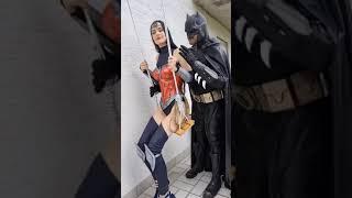 Date Batman with Amazon#dc#dccomics#batman#cosplay#wonderwoman#justiceleague #love #lovestory #4k