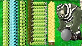 All Gatling Snow Pea vs Dr. Zomboss Plants vs Zombies