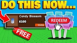 GROW A GARDEN CODES FOR FREE CANDY BLOSSOM  HOW TO GET CANDY BLOSSOM IN GROW A GARDEN (TUTORIAL)