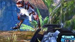 Turok glitch:Story-ruins.Rocky the spitter raptor-1 of 4.