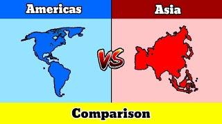 Let's Compare Americas VS Asia | Country Comparison | Data Duck