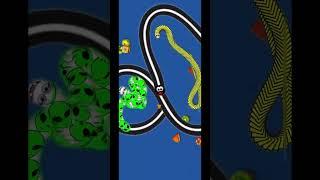 WORMSZONE.IO 10,800,000+ SCORE BIGGESTSLITHER SNAKE TOP 01 / Epic Worms Zone Best shorts #shorts