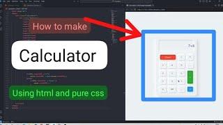 Calculator using html css and javascript|| project 1/100 html css javascript