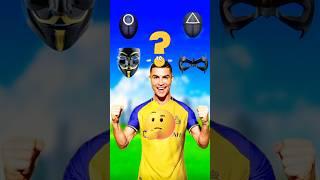 Cristiano Ronaldo Masks Challenge ?  #shorts #ronaldo #football #soccer #entertainment