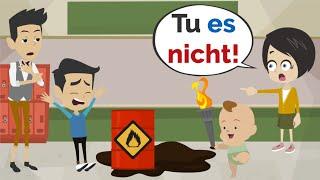 Luca ZÜNDET die Schule AN! | Deutsch lernen