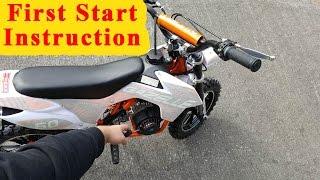 Mini Dirt Bike - First Start Instructions - Pocket Bike 49cc Gazelle from Nitro Motors