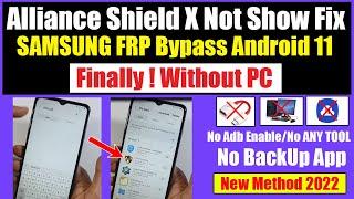 SAMSUNG FRP BYPASS ANDROID 11 WITHOUT PC | Alliance Shield X APP Not Show Fix