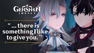 Neuvillette Gives A Gift To Wriothesley Cutscene | Lantern Rite Event Story Part 4 | Genshin 4.4