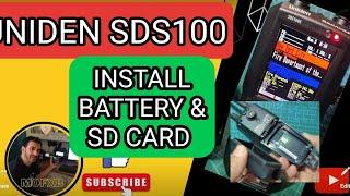 UNIDEN SDS100 - SCANNER , INSTALL BATTERY & SD CARD