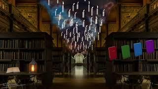 [ASMR/Ambience]From Hogwarts. A quiet library sound after school./Cozy ambience/Hogwarts Ambience