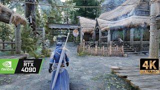 [4K60] Skyrim Ultra Modded graphics 1300+Mods | Elysium NAT ENB Raytracing Beyond all limits preset