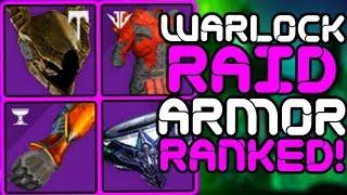 Destiny - Ranking ALL 11 WARLOCK Raid Armor Sets!!