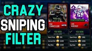 THIS SNIPING FILTER WILL MAKE YOU MILLIONS A DAY!! MADDEN MOBILE 18 SNIPING TUTORIAL!