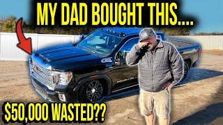 My Dad Bought A Wrecked 2023 GMC Duramax Denali At A Copart Auction! Part 1