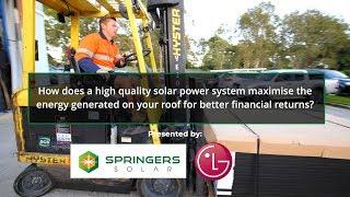 How does a high quality solar power system maximise the energy generated on your roof?