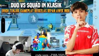 Tunjuk Gameplay Berkelas Depan Awek Indo !! Uhigh Duo Vs Squad In Klasik | Pubg Mobile