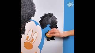 Creative Mickey Mouse wall painting! ️ hd