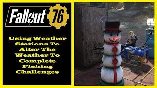 Fallout 76 - Fishing In The Snow To Complete Fishing Challenges