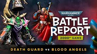 Mephiston vs Mortarion! Blood Angels Space Marines vs Death Guard Warhammer 40k Battle report