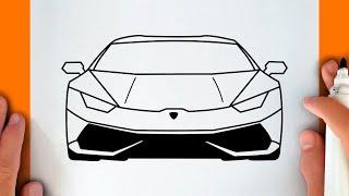 HOW TO DRAW A LAMBORGHINI CAR