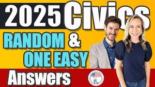 [2025] 100 civics questions ONE EASY answers US naturalization test | 2008 Civics Test Officer Kirk