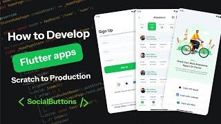 Flutter Complete Production App Tutorial | SocialButtons | Part 10