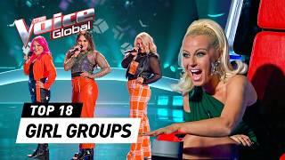 MIND-BLOWING GIRL GROUPS in the Blind Auditions on The Voice