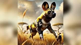 Discover the African Wild Dog | Stunning Digital Art of Endangered Painted Dogs