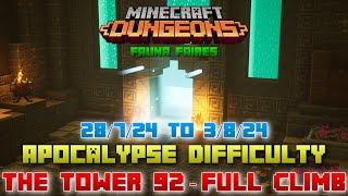 The Tower 92 [Apocalypse] Full Climb, Guide & Strategy, Minecraft Dungeons Fauna Faire