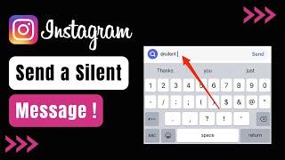 How to Send Silent Message on Instagram !