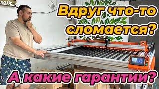 Что с гарантией на Станко комплекты СО2 лазера?