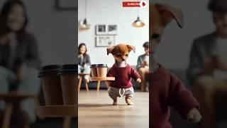 Poor Puppy was made fun of by his friends because he did not have good foods #ZXCV