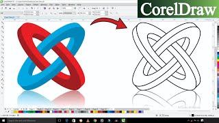 How To Make 3D Logo Design? | 3D Circle Design in Coreldraw | Corel Draw Design