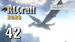 Minecraft RLCraft 2023 LIVE 42 - SHINY BOOK WYRM - CÁ SẤU VÀNG KHÈ